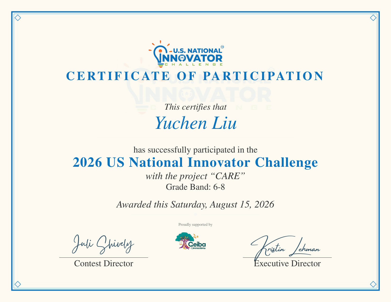 NIC Participation Proof